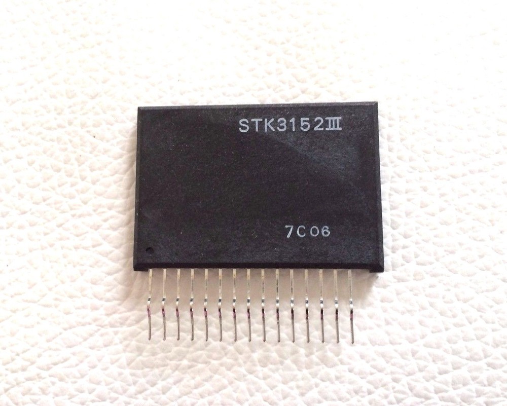2 Pieces STK3152III PWR AMP 2*150W/8E 60V BY SANYO + HEAT SINK COMPOUND