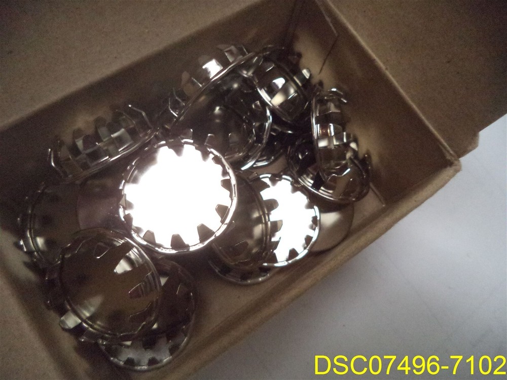 Qty = 25: Steel Nickel Plated Finishing Cap Plug 9563K47 1″