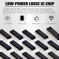 40Pcs 74Lsxxx and 74Hcxxx Series Low-Power Logic IC Assortment Kit