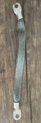 Flexible Braided Tin-Plated Copper Busbar Connector 1/4x 1 x 12″, End Holes 1/2″