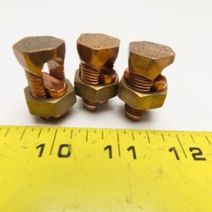Copper 14-2 SOL Split Bolt Connector Lug Lot Of 3