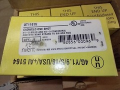 Box of 6, Cadweld GT1161V One Shot, #1-2 Solid Cable to 5/8″ Ground Rod