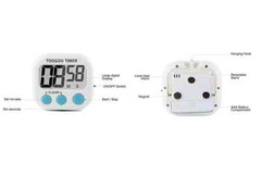 1PC Large LCD Digital Timer Loud Alarm Magnetic Kitchen Cooking Count-Down Up YL