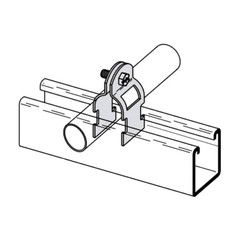 B-Line B2212AL, 1-1/2″, Aluminum, EMT Conduit to Strut Multi-Grip Clamp, 1pc