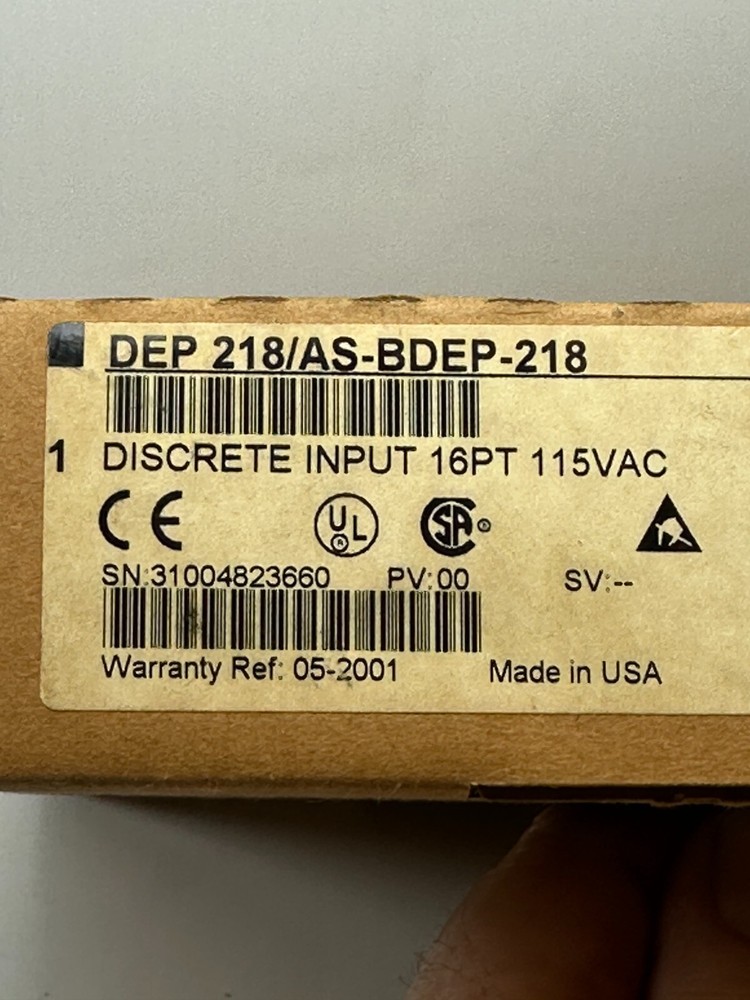 Schneider Modicon DEP 218/AS-BDEP-218 Discrete Input 16pt 115VAC – NEW Sealed