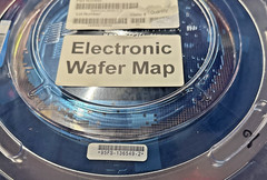 8 inch Silicon Wafer Test Mask Artistic Pattern **ELECTRONIC WAFER MAP**