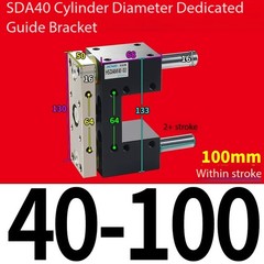 Cylinder Guide Bracket 32/40/50 for Fixing The Rack Extension Rod Accessory