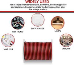 Electric Wire 65.6Ft 22 Gauge Wire 12V Low Voltage Premium Quality Durable