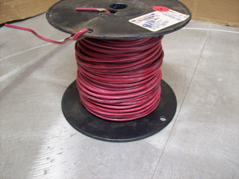 #4) NEW Spool of Electric Wire – 12 Guage Solid 200′ Red