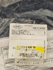(2)HUBBELL HBLFCAPBK Female Device Protective Cap/ 300/400A Single Pole Cam Lock