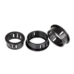 Nylon Plastic Black Round Snap-on Wire Grommets Gasket Clamp Cable Hole Plug