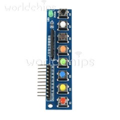 8 Independent Key Button Module With LED Indicator Keyboard Module For Arduino