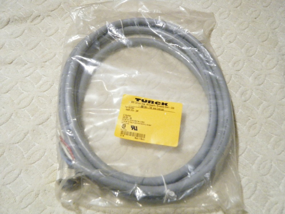 TURCK RKM 579-3M minifast Single-Ended Cordset ID NO. UO133-56