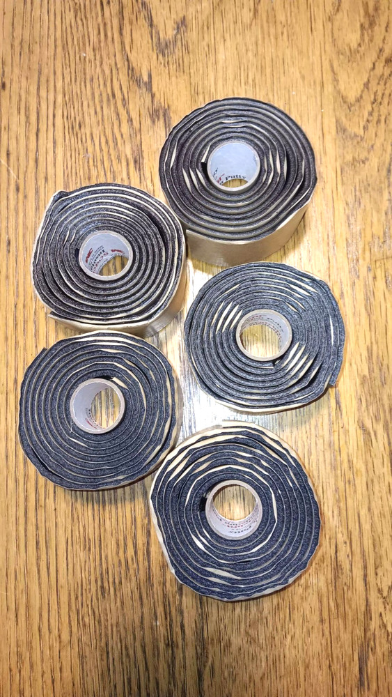 Lot of 5, 3M Scotchfil Black Electrical Insulation Putty Roll, 1.5 in. x 60 in.