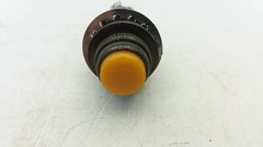 DIALIGHT PILOT PANEL INDICATOR LIGHT AMBER LENS BLACK NICKEL PLATED