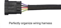 5 FT. 1″ Black Expandable Wire Cable Sleeving Sheathing Braided Loom Tubing Flex