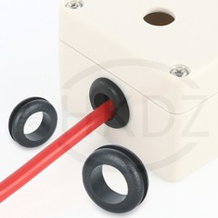 Open Wiring Grommets Rubber Black Open Grommet Cable Hole Electrical 3mm – 80mm