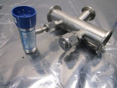 AMAT 0040-20433 Stainless Steel Vacuum Tube TEE, NW40 Flanges, 104477