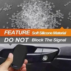 Silicone Key Fob Cover for Remote Key Protection – Black or Red Car Accessory