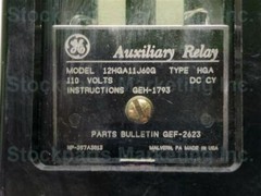 Lot 2 Pcs. GE General Electric 12HGA11J60G HGA Auxiliary Relay 110V