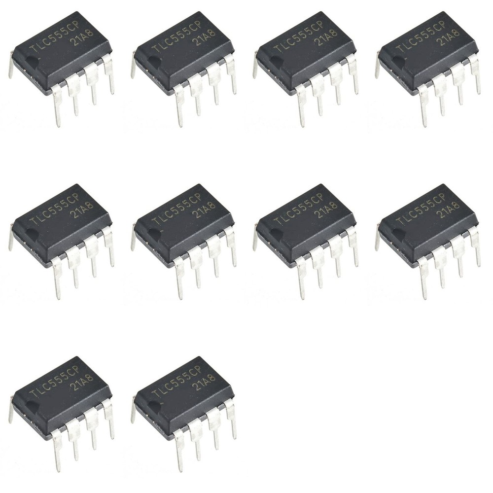 Bridgold 10pcs TLC555CP TLC555 TLC 555 TI Lin CMOS Timers IC Chip，DIP-8.