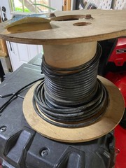 Over 50 feet 6 Gauge AWG THHN Black Stranded Copper Wire 50′ Length Remnant