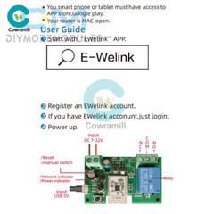 Smart WiFi Bluetooth Wireless Relay Switch Module 2.4G 1/2/4CH DC7-32V/AC85-250V