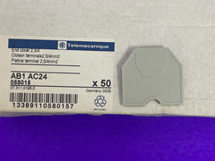 Telemecanique AB1AC24 End plate for 2.5/4mm Terminal Blocks, Grey [Lot of 28]