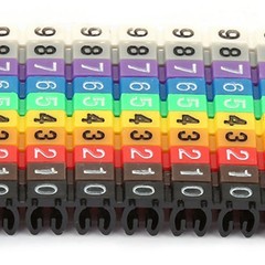 100Pcs Cable Marker Set Durable Easy-to-Use For Color-Coding Cables