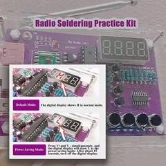 DIY FM Radio Electronic Kit Adjustable Frequency 87-108MHz Digital Display US