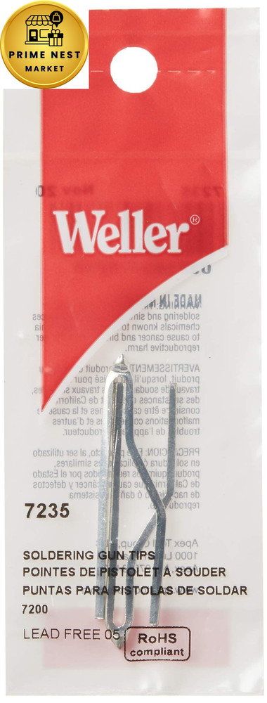 Weller 7235 Replacement Soldering Gun Tip 2Count (Pack of 1) 1 set, No Color