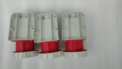 ASLO ELECTRIC ASTI242 32A 400V AC 50-60Hz 3P+T IP67 6H FEMALE PLUG LOT OF 3
