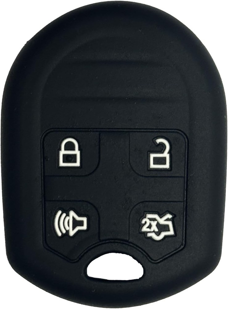 Silicone Key Fob Cover Protector for Ford Escape Explorer Edge E Color: Black2