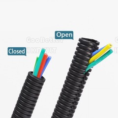 PP Polypropylene Corrugated Hose Cable Protection Tube Auto Car Harness Casing