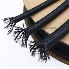 4MM Wide Soft Braided Expandable Sleeving PP Cotton Yarn+PET Cable Wire Sheath