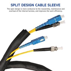 Cable Management Lot/Woven Mesh Split Sleeve Wire Loom Auto Harness Power cord