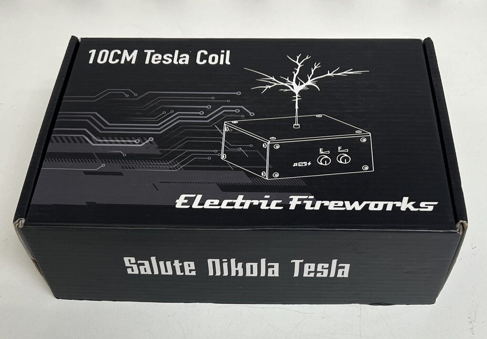 Bluetooth Music Tesla Coil AC110-240V 120W 10CM High Frequency Voltage Pulse New