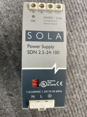 Sola Power Supply SDN 2.5-24-100P 115VAC/230VAC 1.3-0.7A 24VDC/2.5A 45931DH