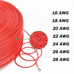 Flexible PVC Wire Cable Stranded Tinned Copper 16 18 20 22 24 26 28AWG Coloured