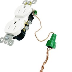 Green Ground Wire Connector Nuts Hole 200 pcs UL Listed Electrical Winged