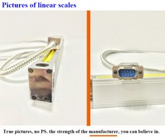 3 axis dro digital readout GCS900-3D and 3 pcs linear optical ruler dimensions