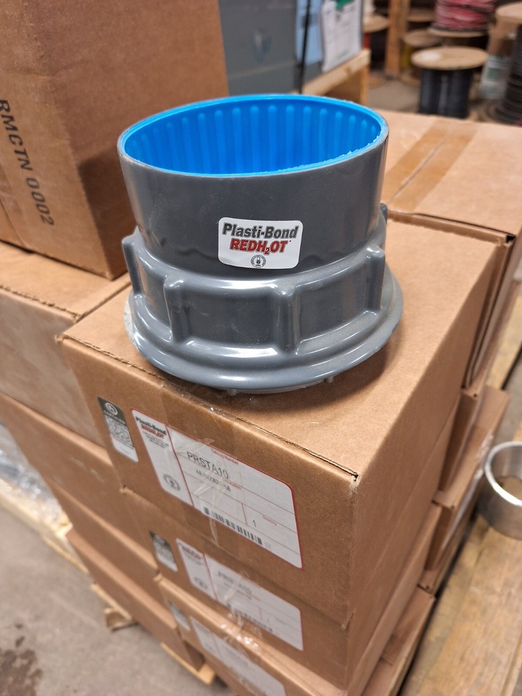 Plasti-Bond prsta10 , PVC Coated 4″ aluminum knockout hub 1 pc