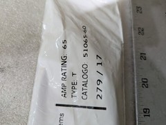 Cooper Kearney 51065 Type T Fuse Link 65A Eaton Fit-All Power New