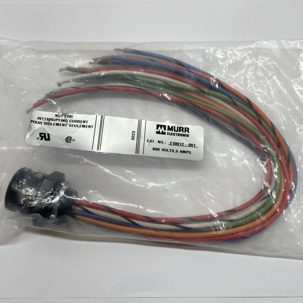 MURR ELEKTRONIK 210012-001 600 VOLTS 5 AMPS NEW