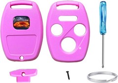 Replacement Key Fob Shell for 2008-2012 Accord 2006-2013 Civic Color: 4B-1Pink