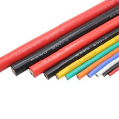 Silicone Rubber Cable Tinned Copper Wire Ultra Flexible Cable 14/16/17/18~30 AWG