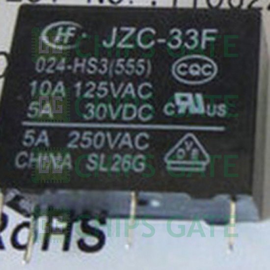 5PCS SANYOU SJE-S-124LM-F JZC-33F-024-HS3 24VDC 5A POWER RELAY DIP4