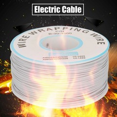 (White)1Roll WiRe Wrapping Single Copper Wire Strand 30AWG Cable 0.25mm Y