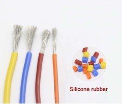 Silicone Stranded Flexible Cable 10AWG to 20AWG 0.08mm Tin Plated Copper Core