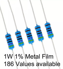 ‌1W 1% Metal Resistors 0.1Ω-2.2MΩ Full E24 Series Assorted Electronics Kit‌